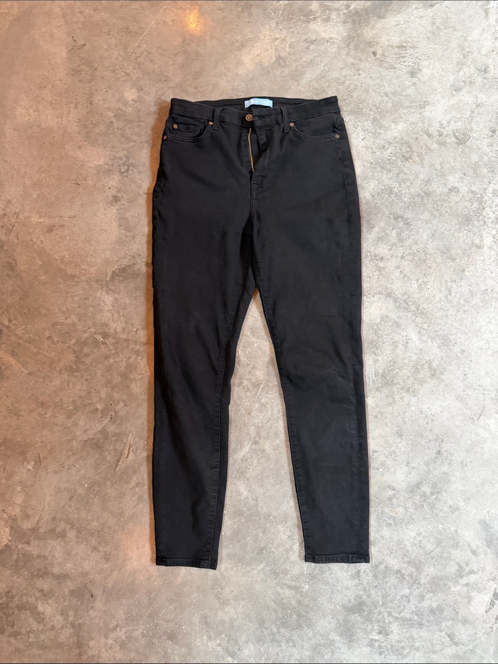 7 For All Mankind Women's Black Skinny Jeans - size 29